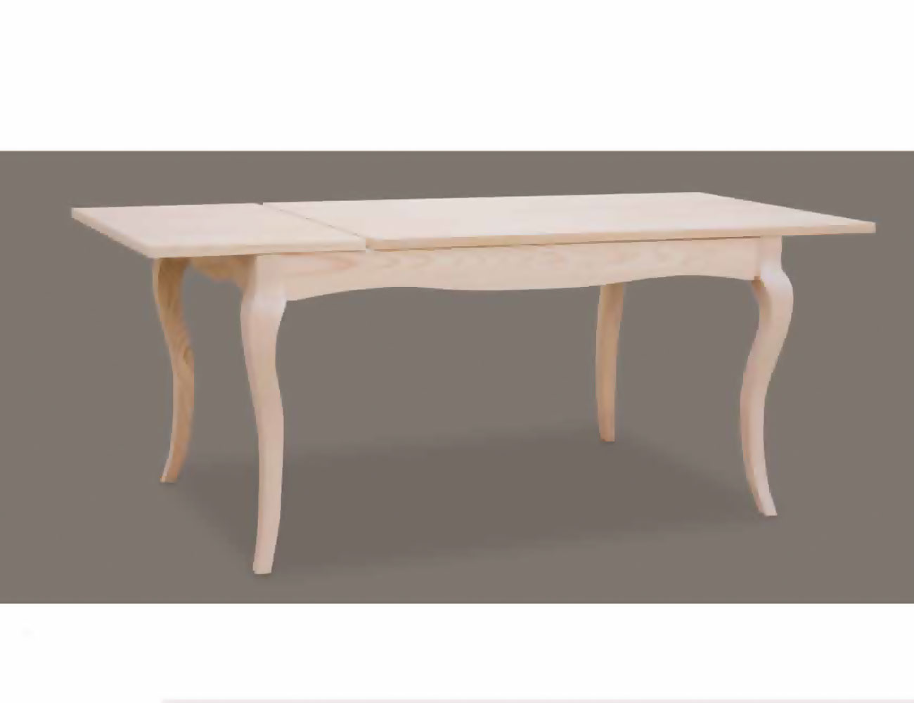 Mesa Comedor Extensible 140 Cm En Madera Con Patas Isabelina En Crudo