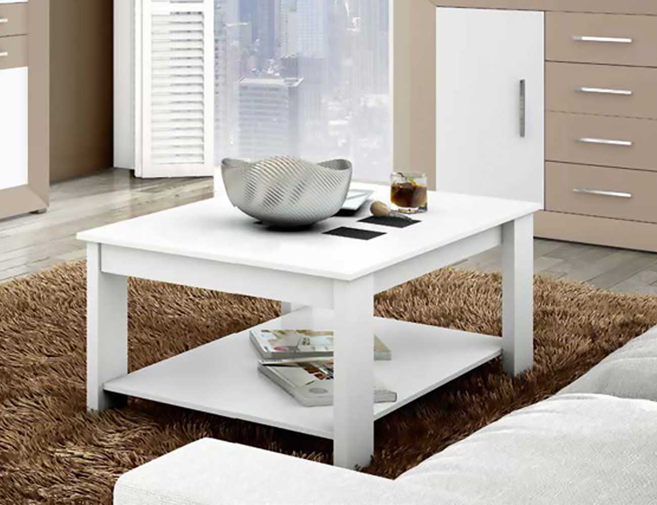 Mesa de salón comedor extensible moderna (2438) | Factory del Mueble Utrera