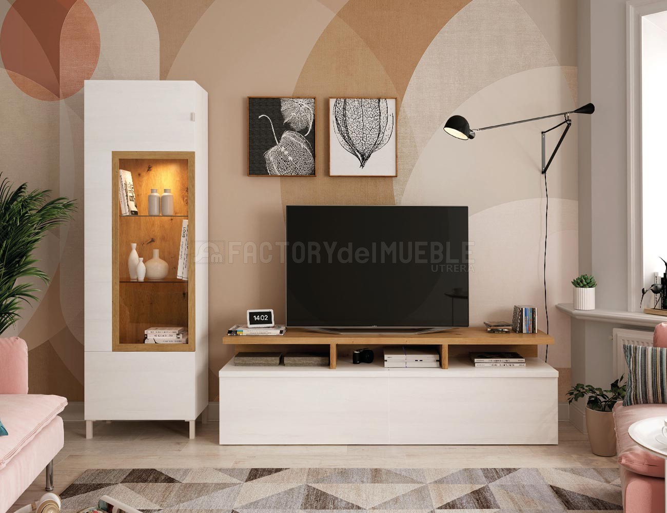 Salones de diseño actual y funcional fabricados por muebles ramis